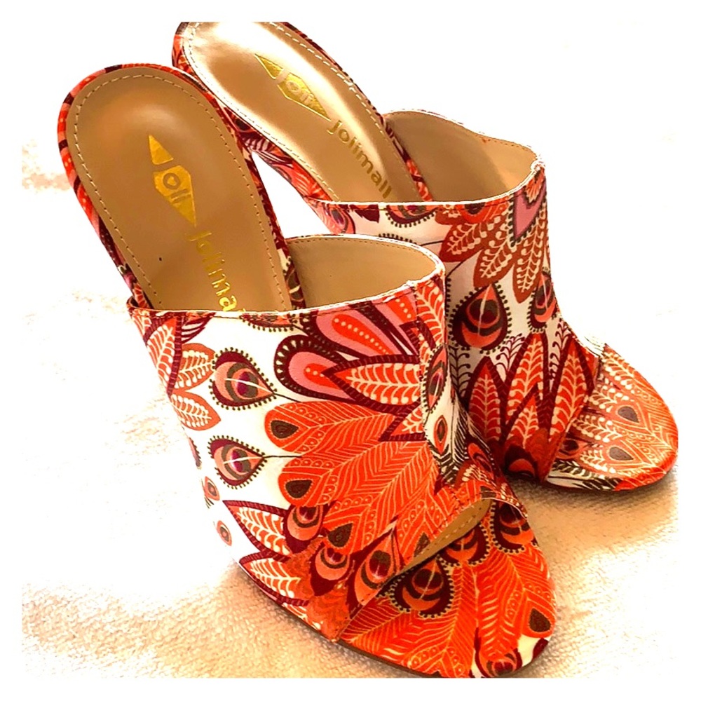 Orange and Cream Heels